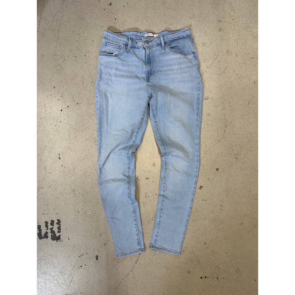 Levis 721 High Rise Skinny Jeans Light Wash Blue Denim 31x28